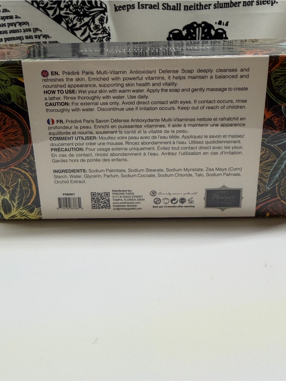 New Prédiré multi-vitamin antioxidant defense soap - Picture 4 of 5